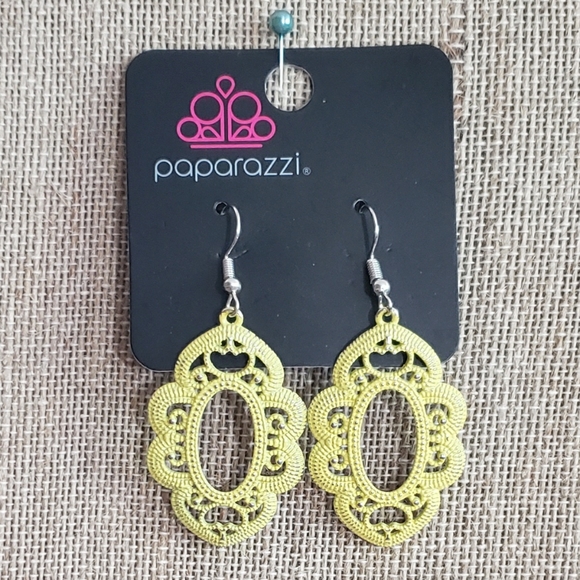 Paparazzi Earrings - Mantras and Mandalas Yellow